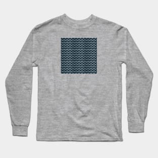 Geometric Triangle - Navy Long Sleeve T-Shirt